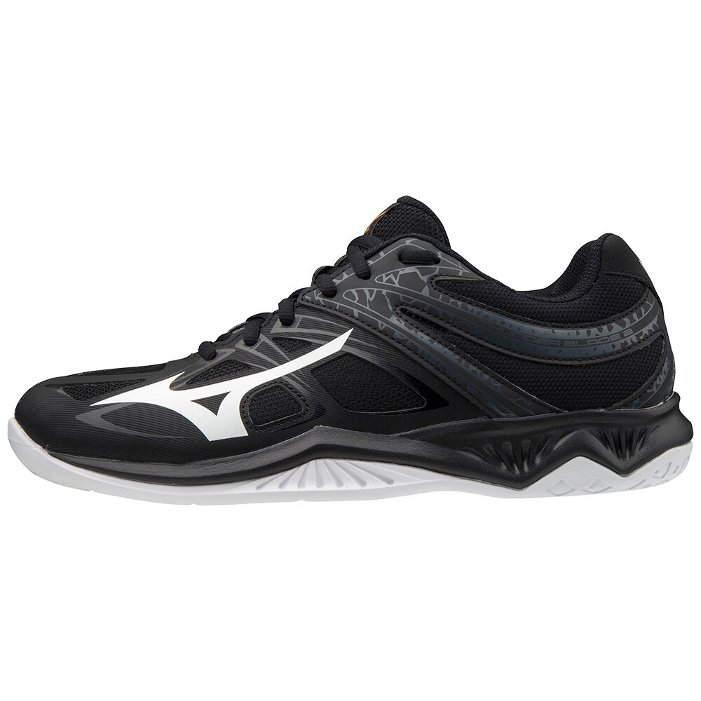 Tenis Para Voleibol Mizuno Thunder Blade 2 Para Hombre Negros/Blancos 1653429-AO